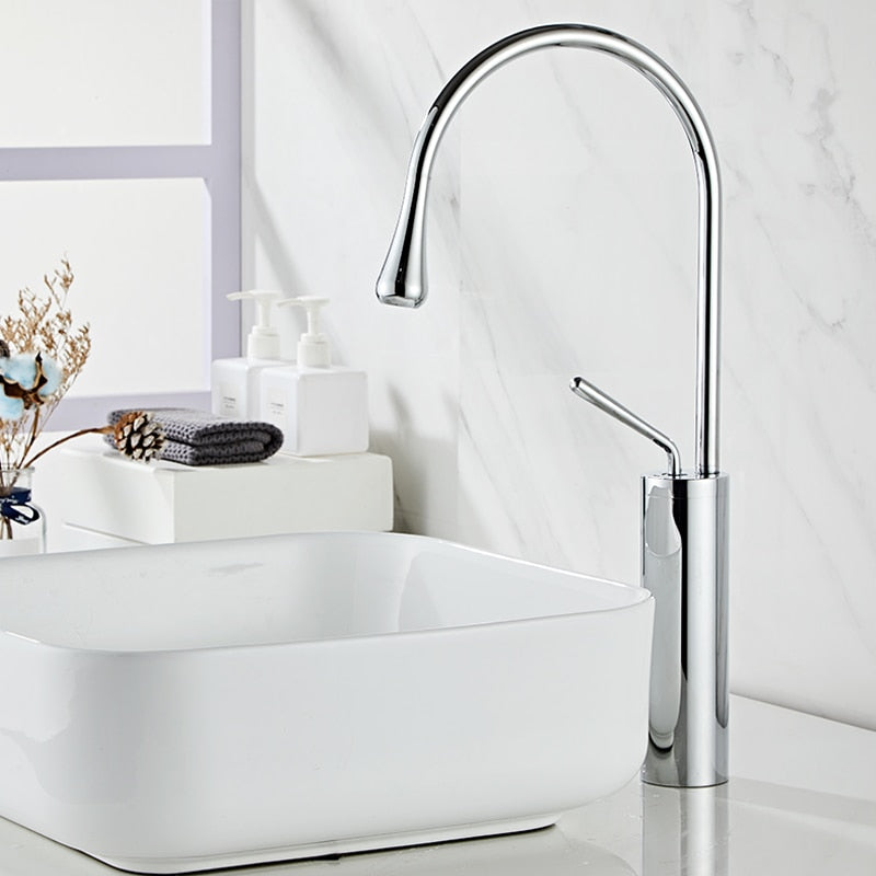 SwanFlow | Bathroom Tap – Elegant Swivel Design for Modern Interiors