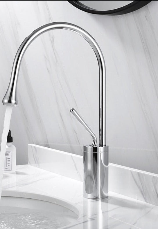 SwanFlow | Bathroom Tap – Elegant Swivel Design for Modern Interiors