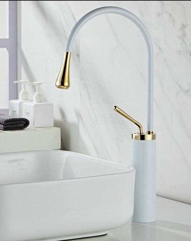 SwanFlow | Bathroom Tap – Elegant Swivel Design for Modern Interiors