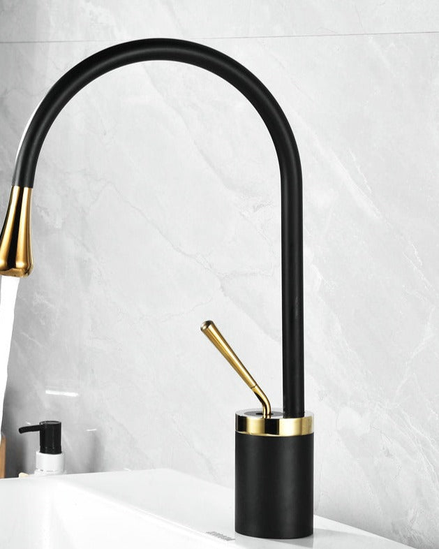 SwanFlow | Bathroom Tap – Elegant Swivel Design for Modern Interiors
